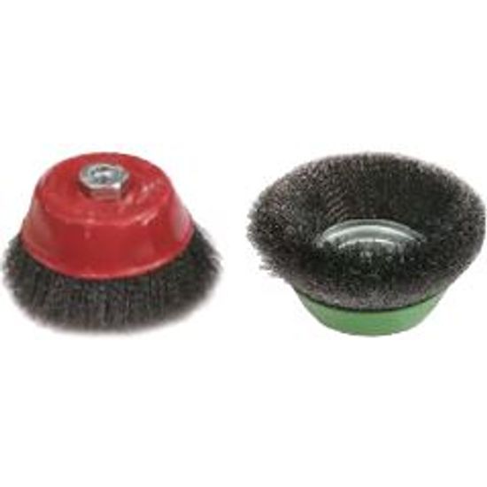 LUKAS CUP BRUSH INOX CRIMPED 150 X 5/8"